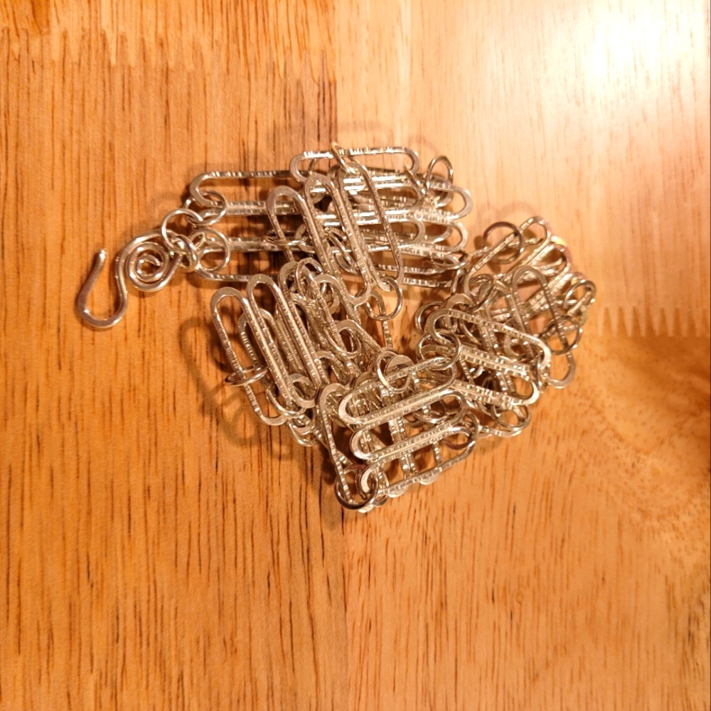 Solid Sterling Silver Paperclip Handcrafted Neckl… - image 6